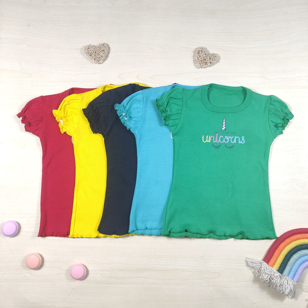 Tops Girls Unicorns Rainbow Cute - Foto 1