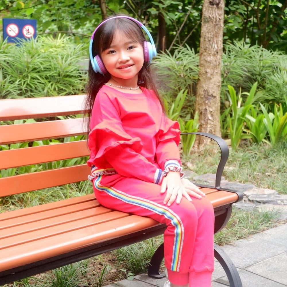Set Girls Sporty Trendy Rainbow Red