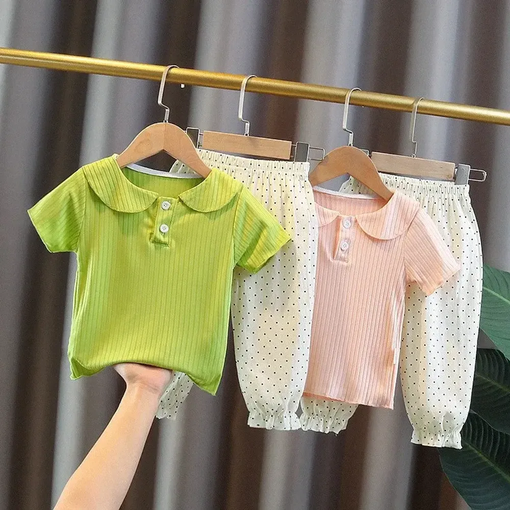 Set Girls Smalls Polka Hem Craft