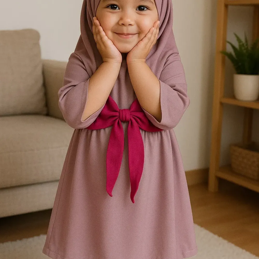 Gamis Alphabet Rope Bigger Plain โ tampilan lain