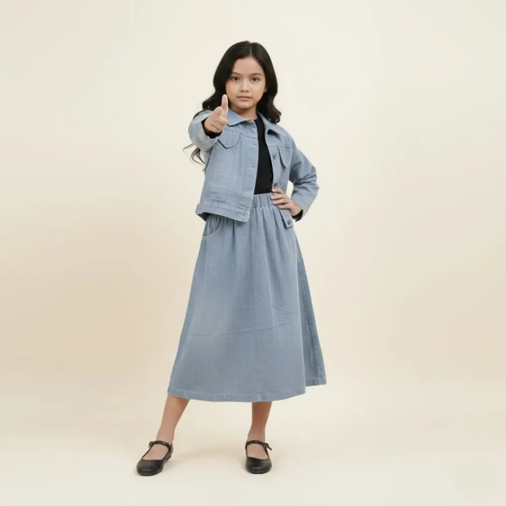 Set Girls Raw Edge Denim Daze โ tampilan lain