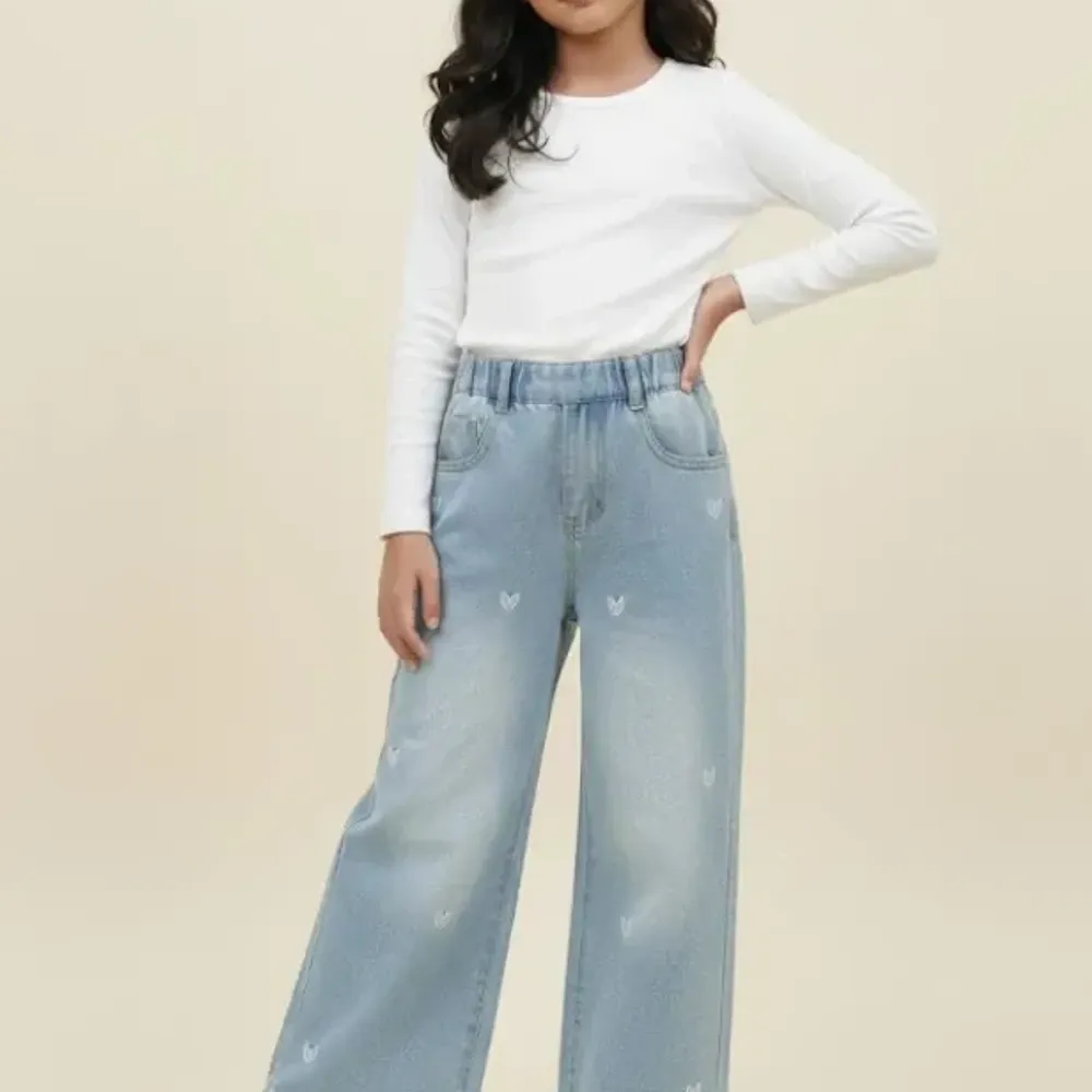 Pants Girls Love Hearts Dove - Foto 3