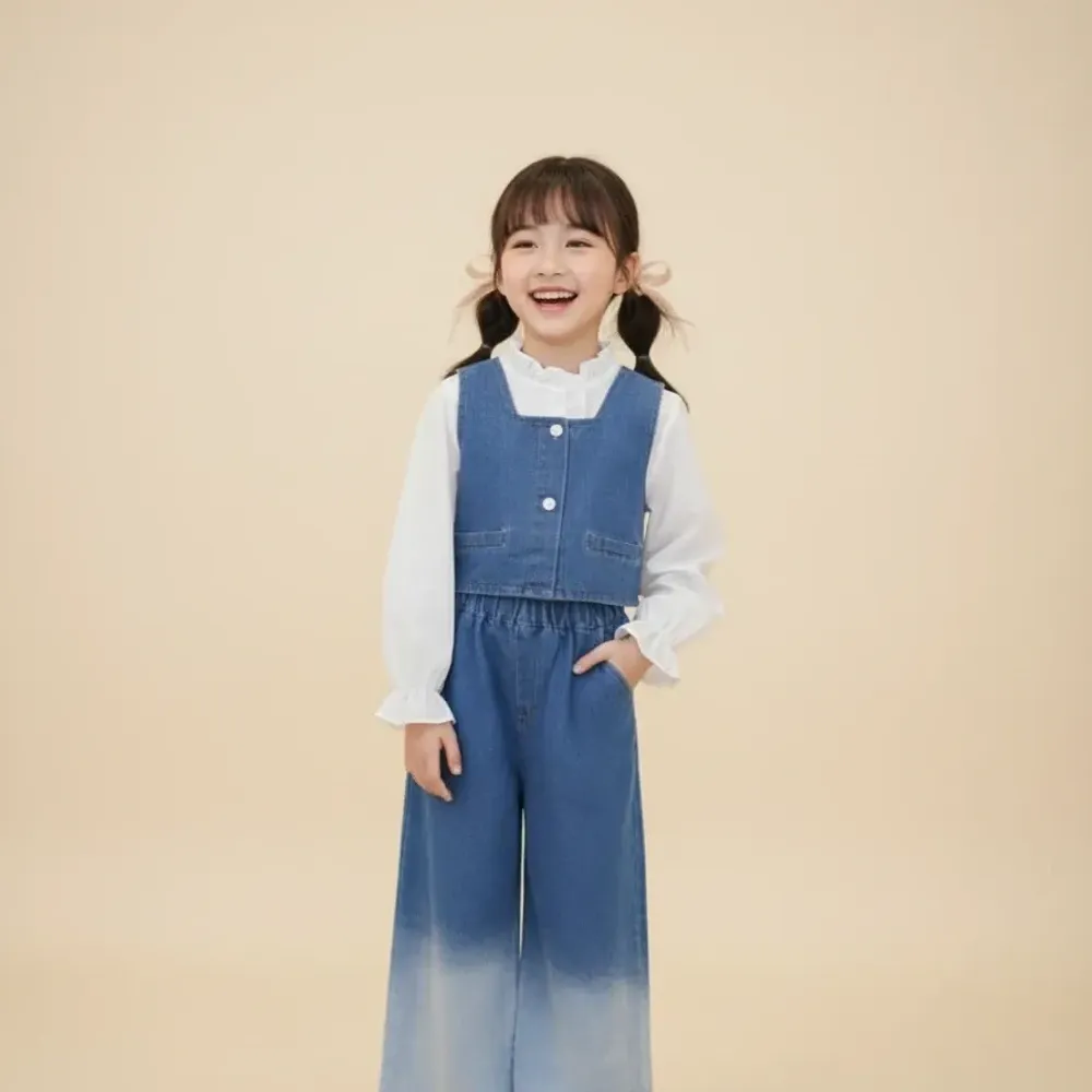 Set Girl Tiny Lace Denim - Foto 1