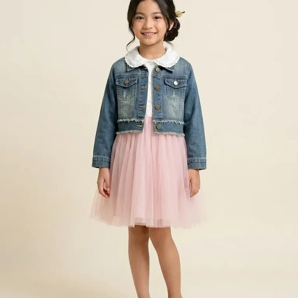Dress Girls Devil Candy Denim โ tampilan lain