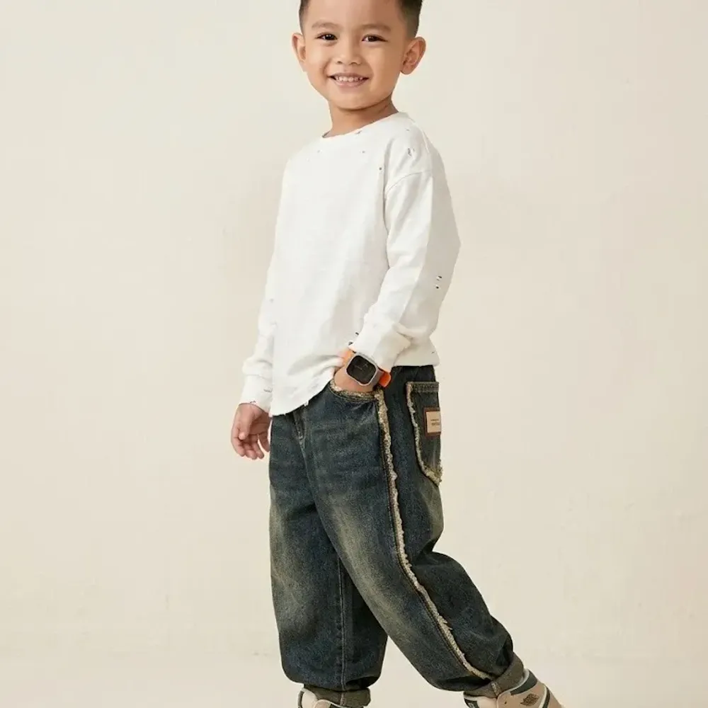 Pants Boys Golden Sand Denim โ tampilan lain