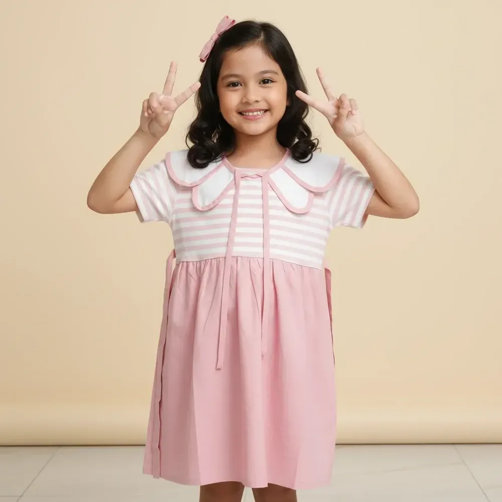 Dress Girl Grape Lines Day - Foto 3