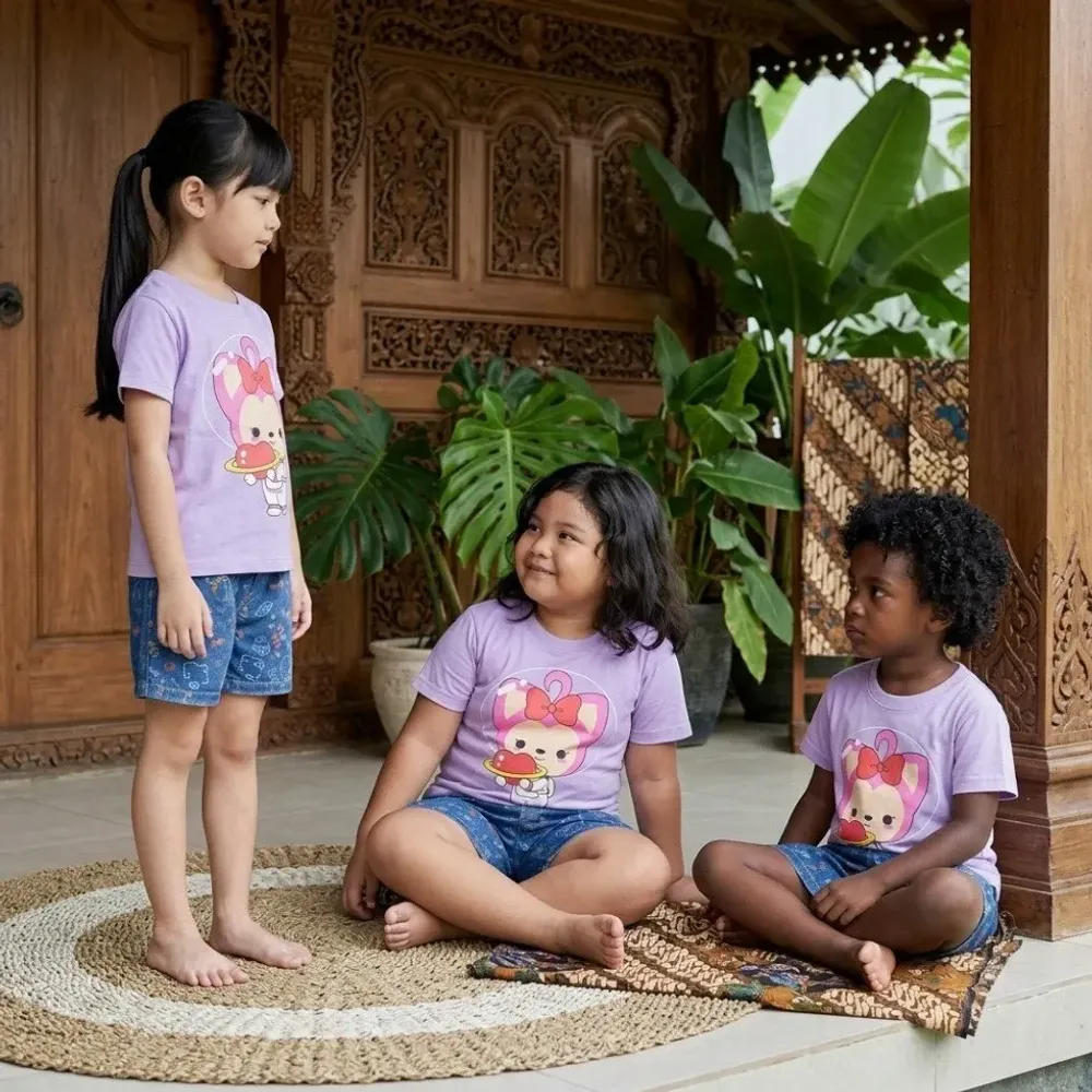 Set Girls Starry Simple Look