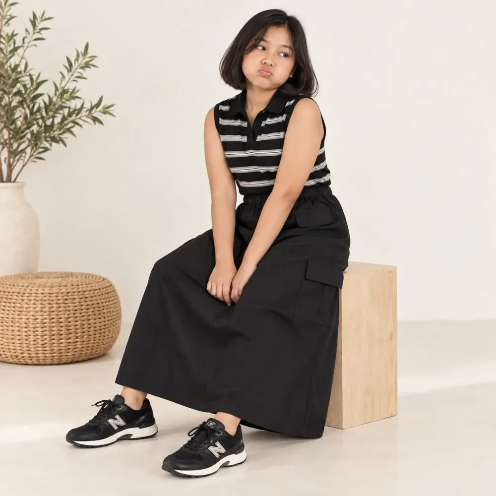 Set Girls Stripe Currly Pookie