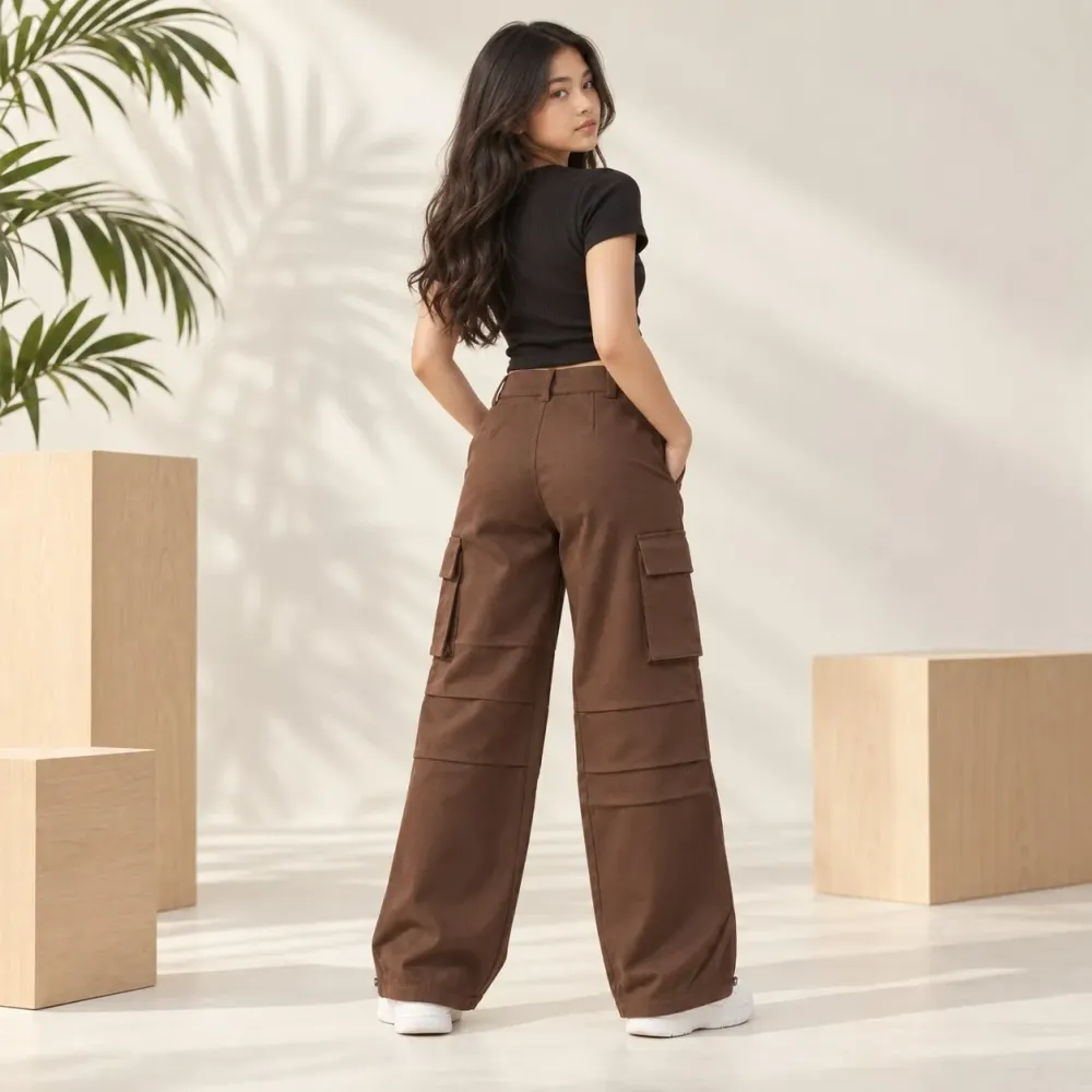 Pants Girl Brown Warm Fear - Foto 6