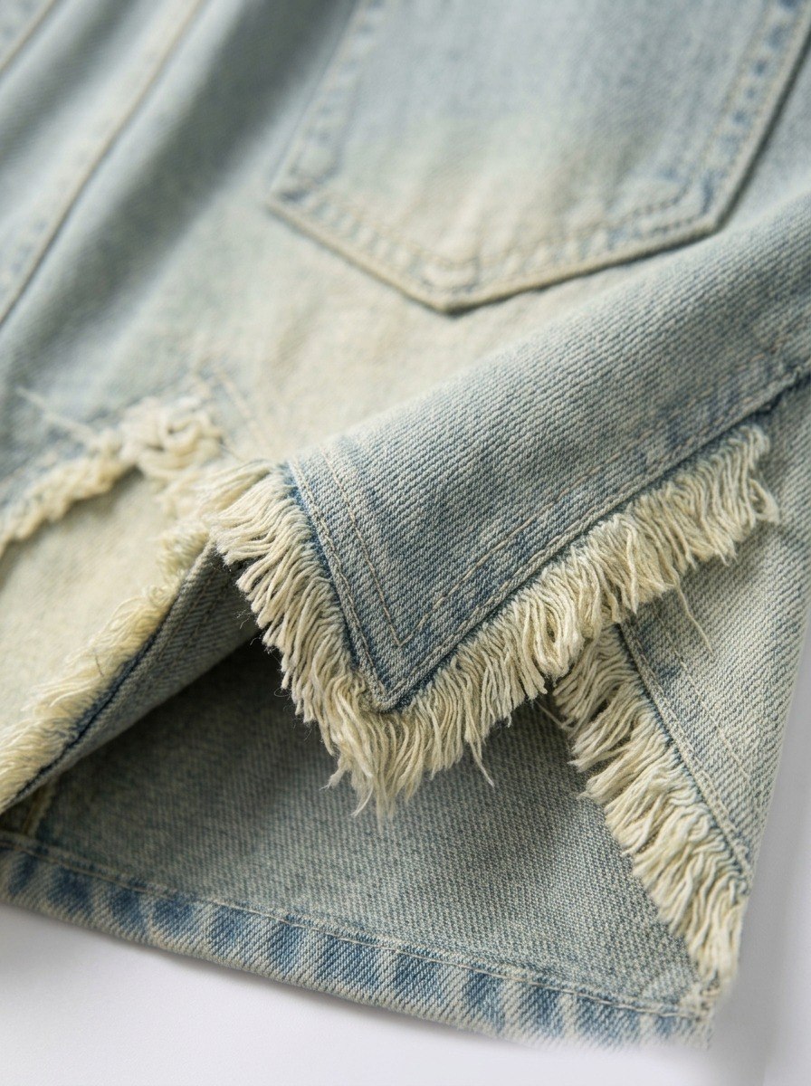 Skirt Girl Half Knee Denim โ tampilan lain