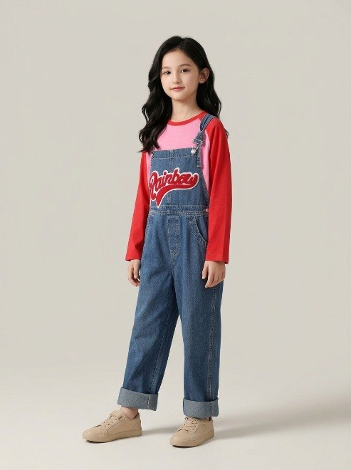 Set Girls Rainbow Trench โ tampilan lain