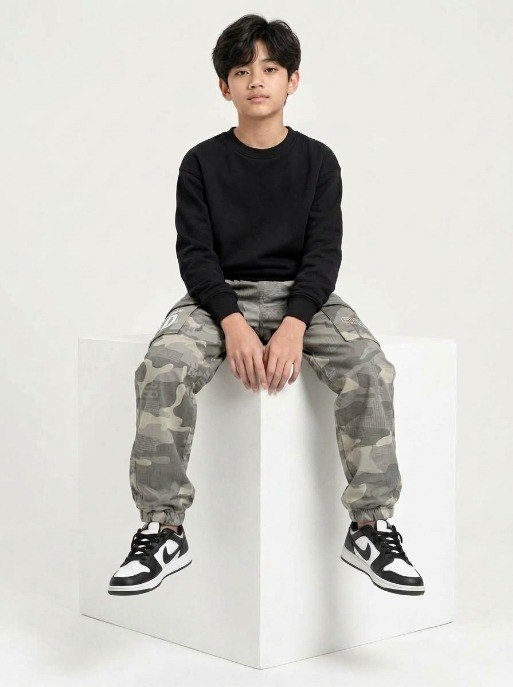 Pants Boy Green Armys Clo โ tampilan lain