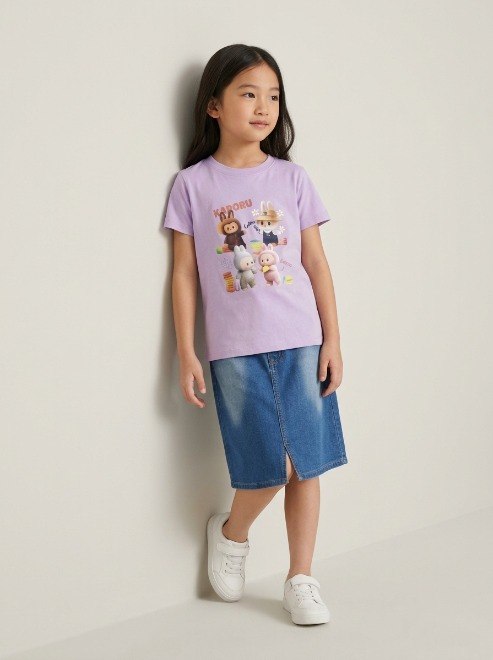 Set Girl Labubu Skirt Dazzling Love