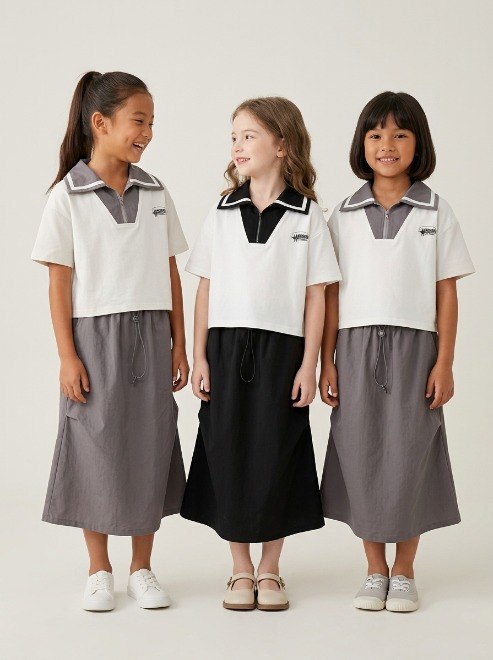Set Girls Sorss Wash Kids Top โ tampilan lain
