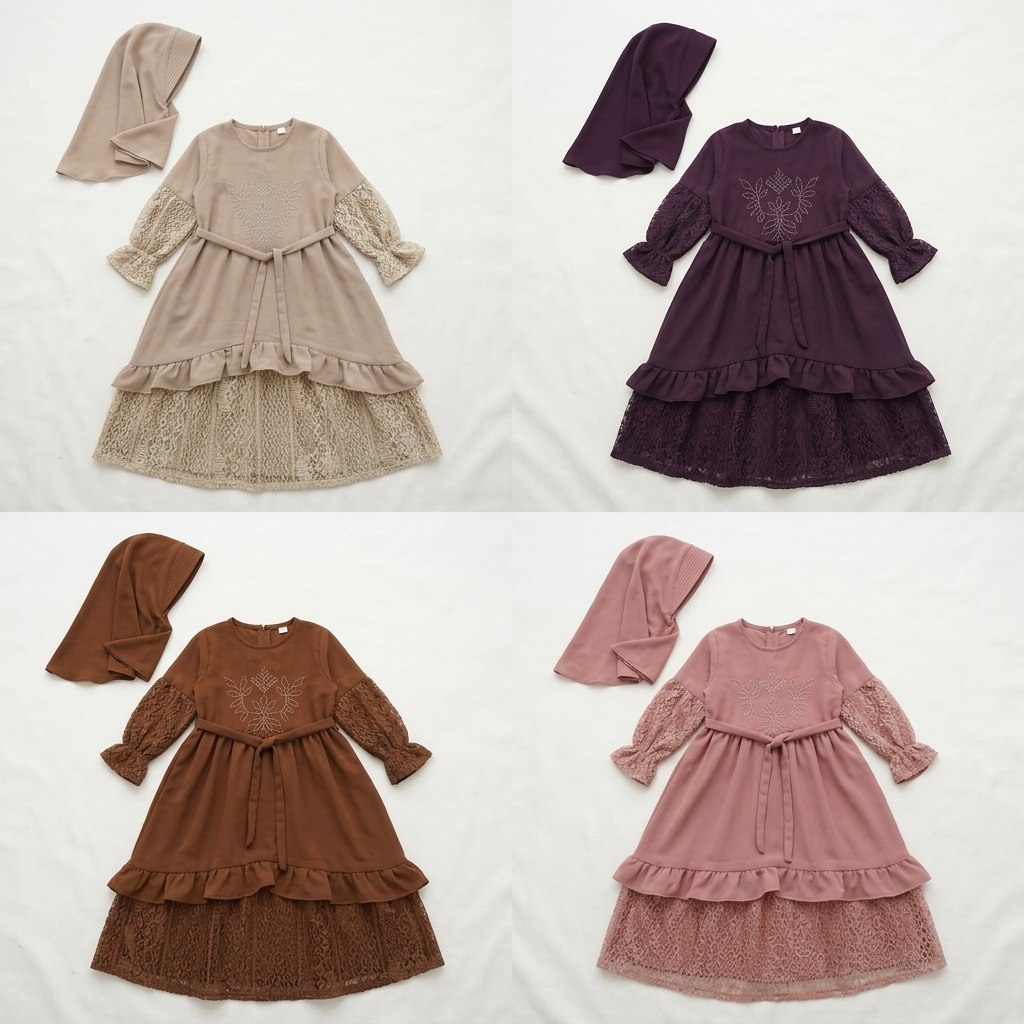 DRESS PRETTY RUFFLE โ tampilan lain