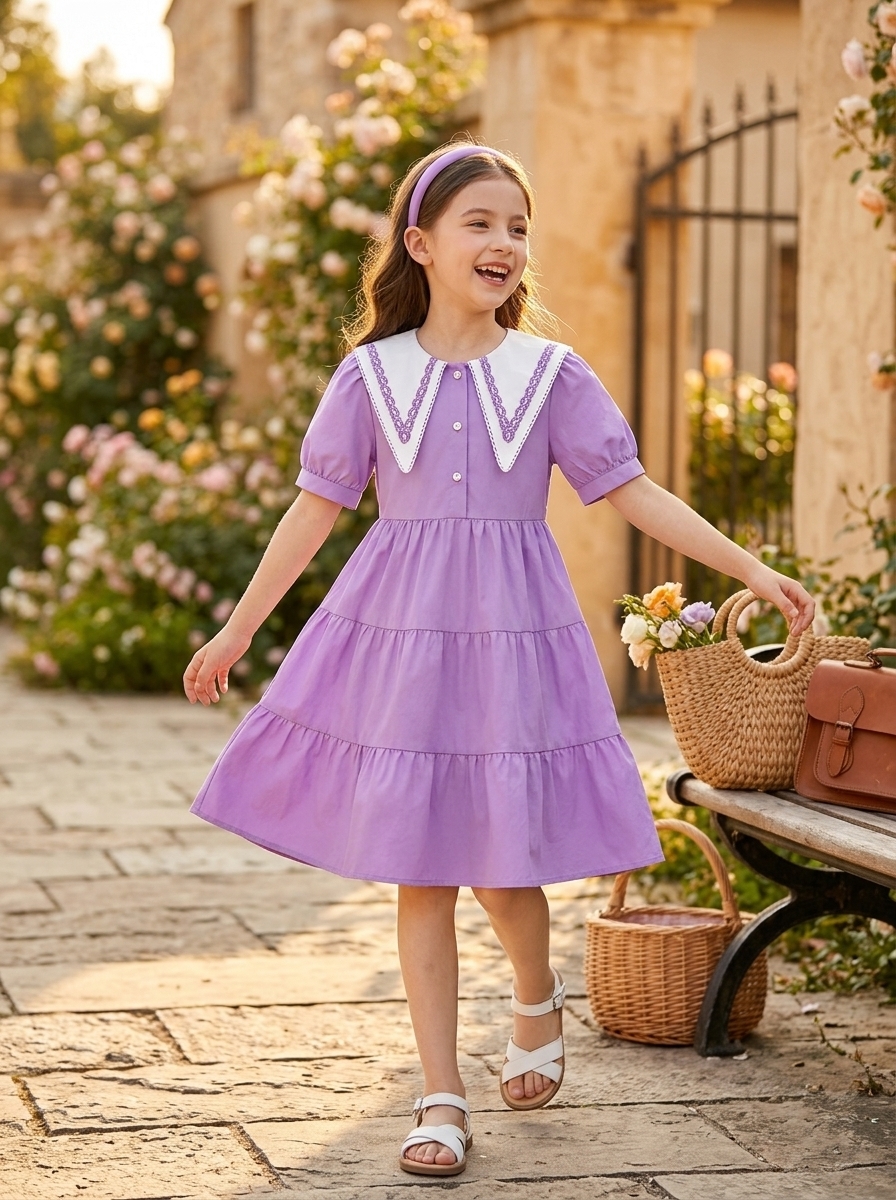 Dress Anak Bunga Sakura Katun