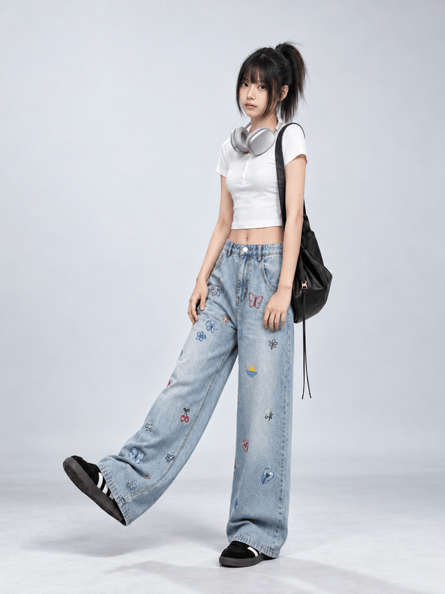 Pants Girl Heartbreek Denim Style โ tampilan lain