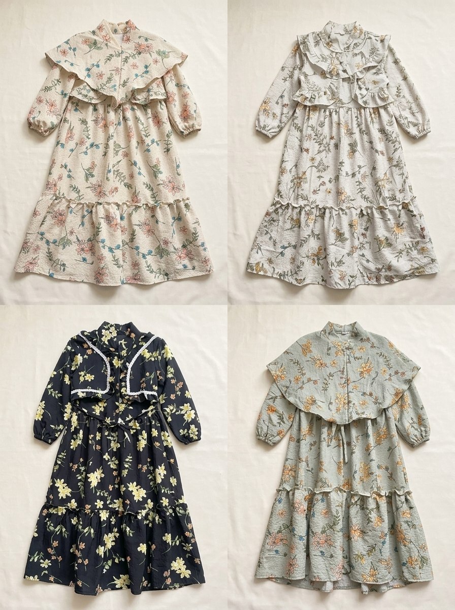 DRESS FLORAL FRILL โ tampilan lain