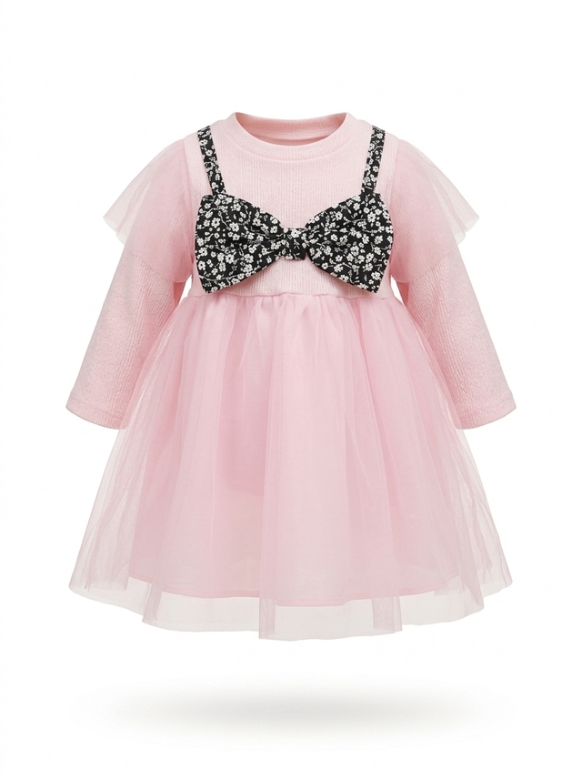 Dress Furing Ribbon Flowers