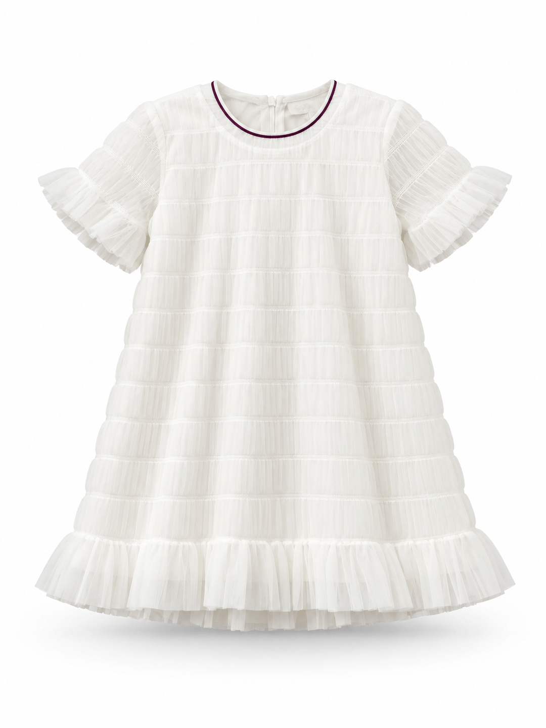 Dress Girl Fluffy White Bubble