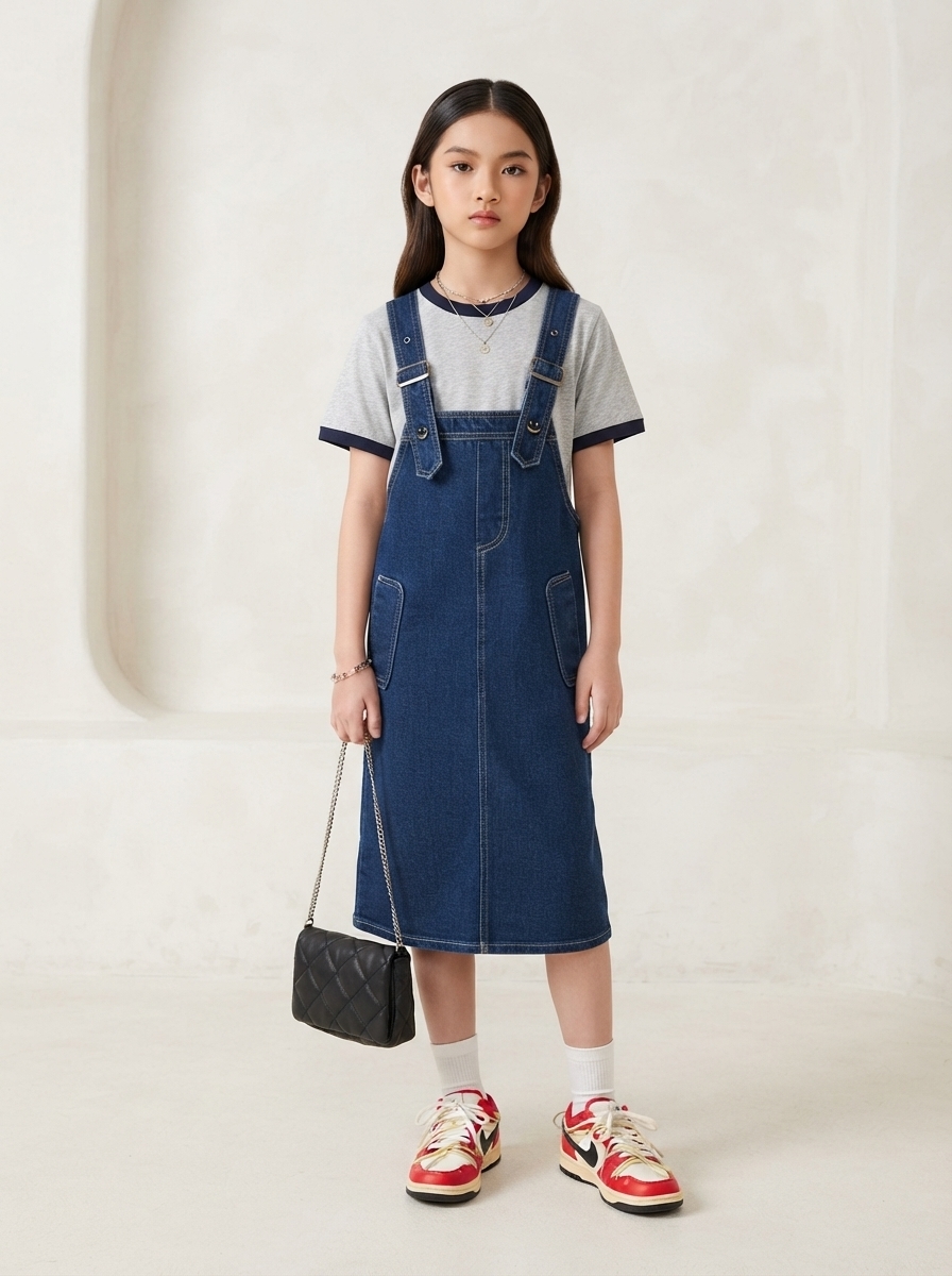 Dress Girl Line Waist Vibe