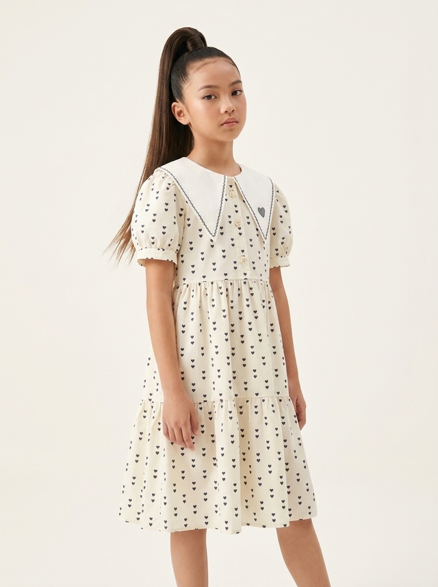 Dress Girl Mini Blue Love โ tampilan lain