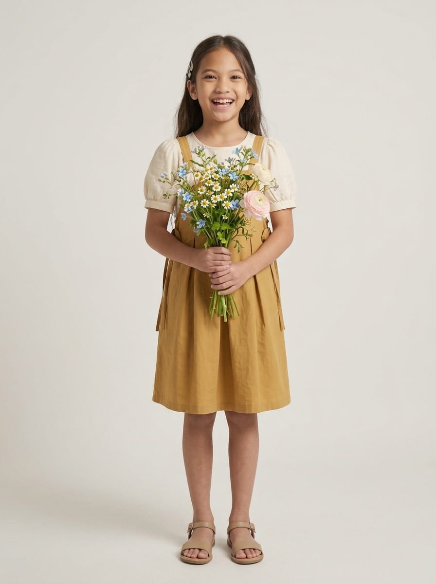 Dress Girls Autumn Misty Fawn