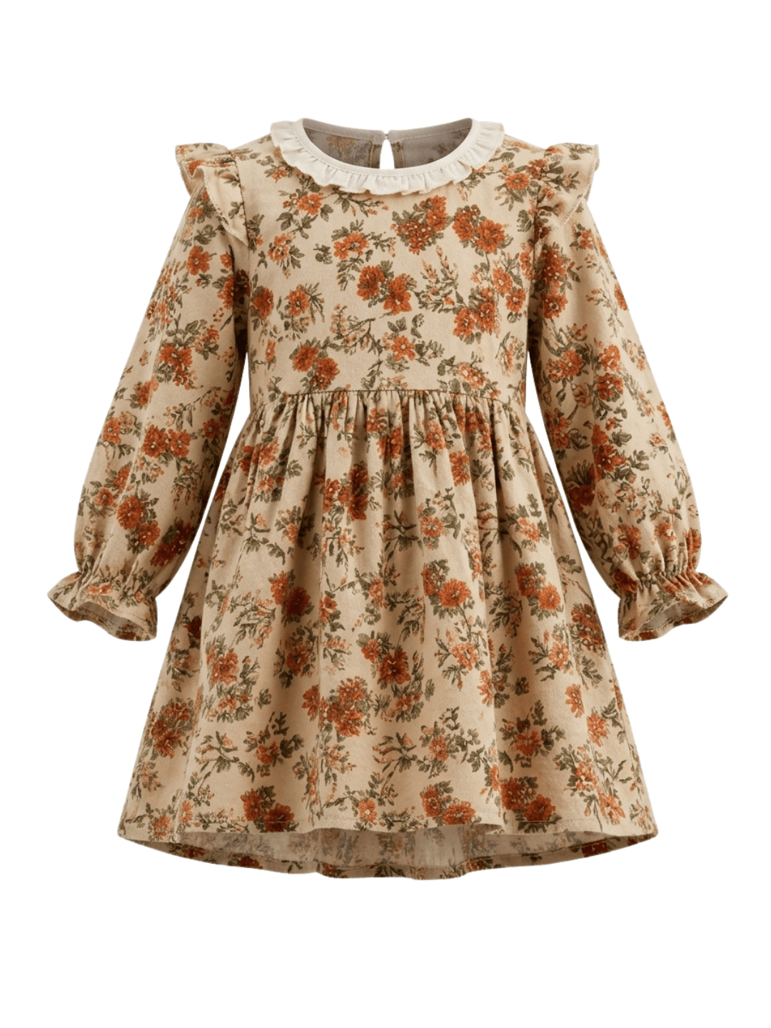 Dress Girls Blossom Pompom Flow Lace