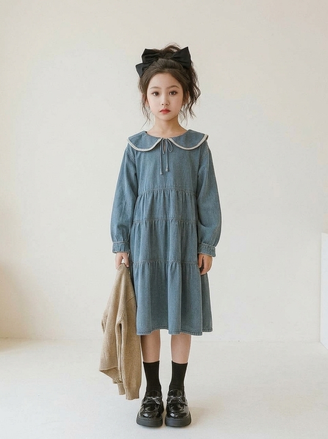 Dress Girls Blue Lace Dream Glow โ tampilan lain