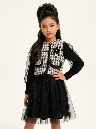 Dress Girl Starry Space Pattern - Foto 1