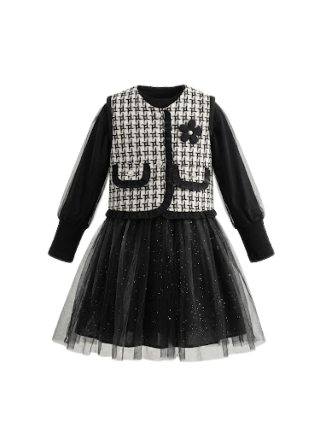Dress Girl Starry Space Pattern