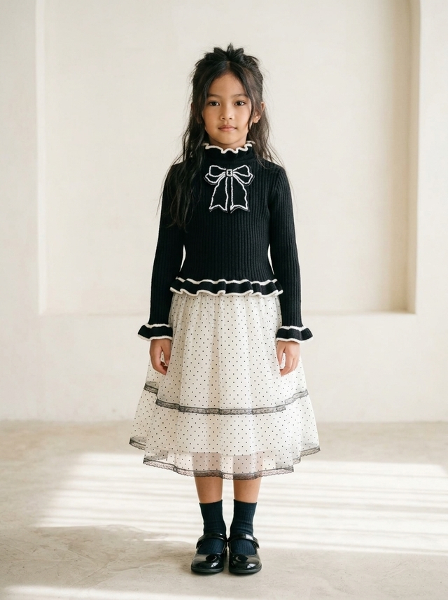 Dress Girls Tile Neck โ tampilan lain