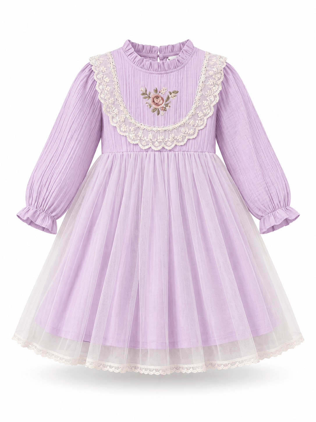 Dress Girl Sweet Purple Flower