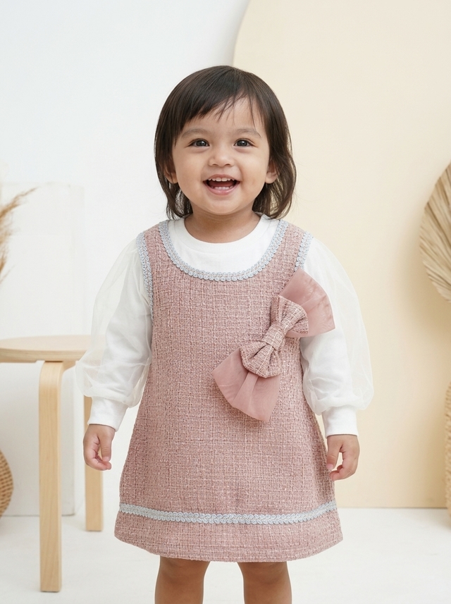 Dress Girl Sweet Slim Pocket โ tampilan lain