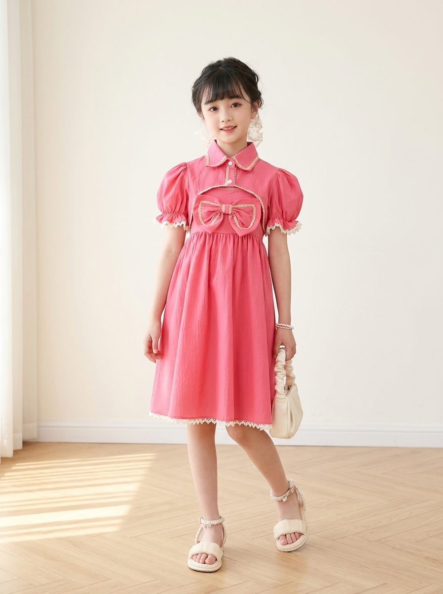 Dress Girl Twinkle Chess Lace