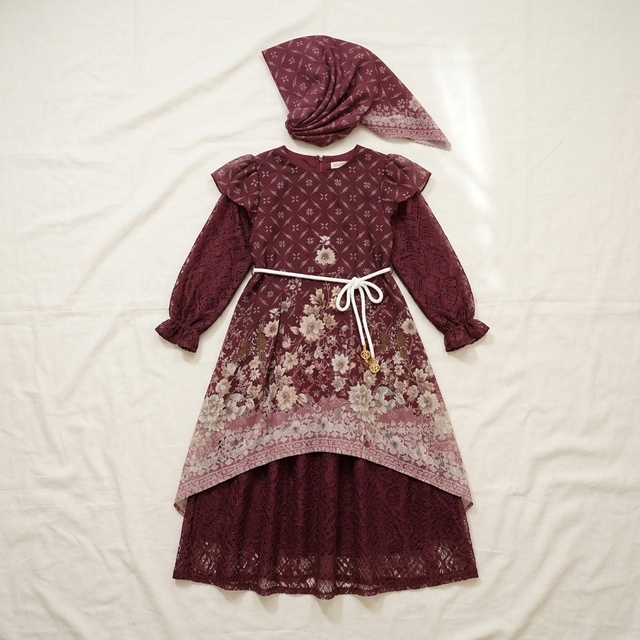 Gamis Anak Majestic Blossom Raya โ tampilan lain