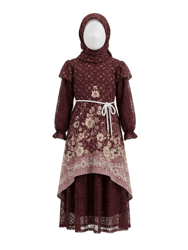 Gamis Anak Majestic Blossom Raya