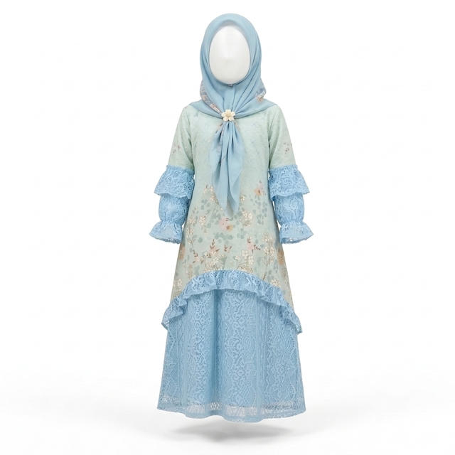 Gamis Anak Sofia Pastel Chell