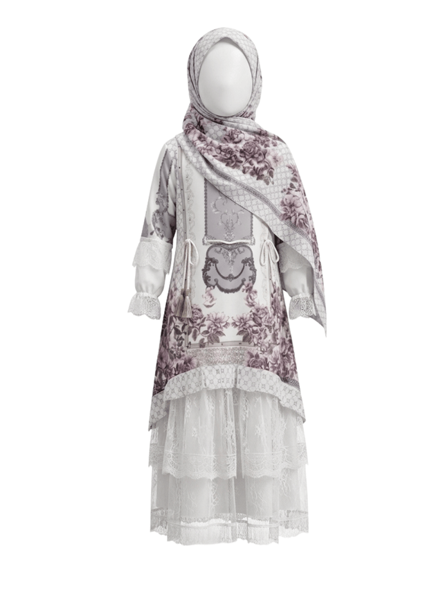 Gamis Anak Vintage Baroque Duo