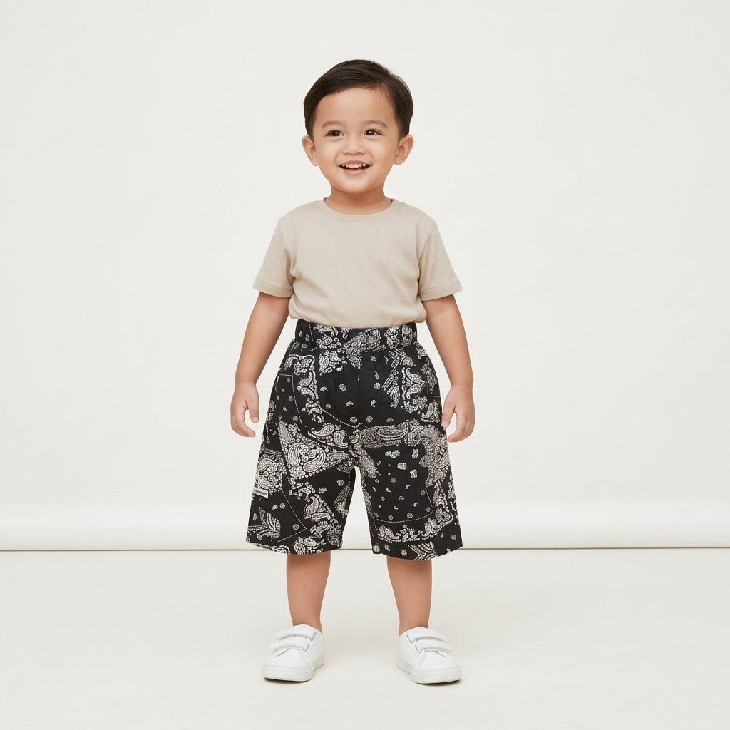 Pants Boys Shorts Batik Bottoms Style