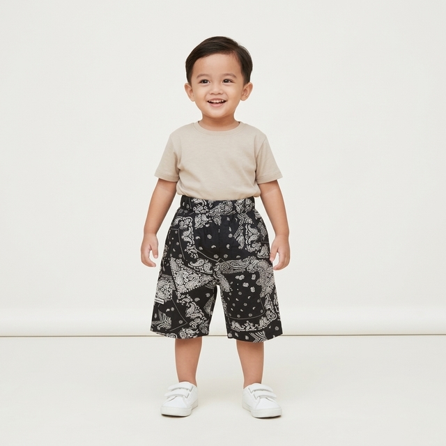 Pants Boys Shorts Batik Bottoms Style โ tampilan lain