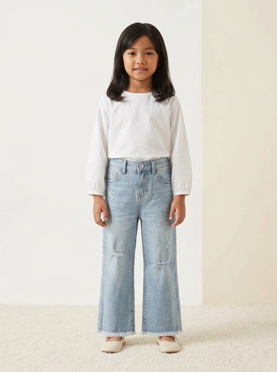 Pants Girl Lay Scratch Denim - Foto 1
