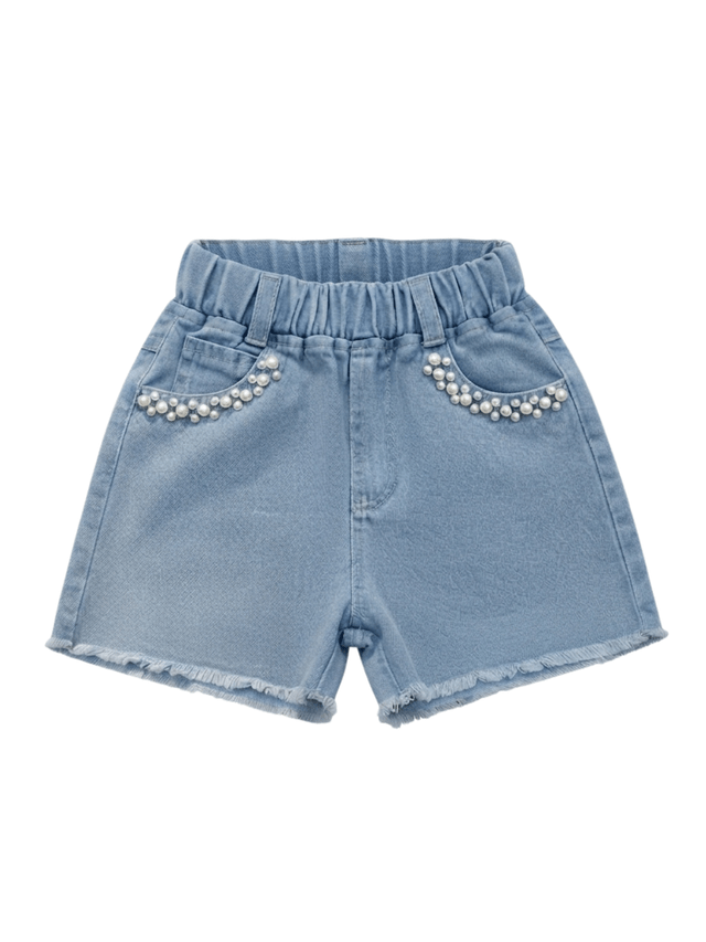 Pants Girl Short Pocket Pearl