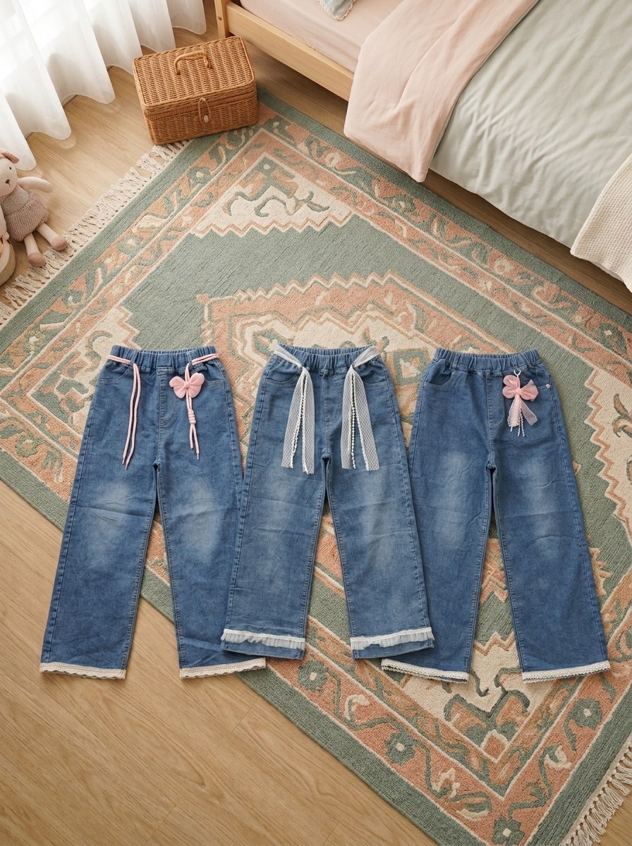PANTS GIRLS PEACH REBEL JEANS