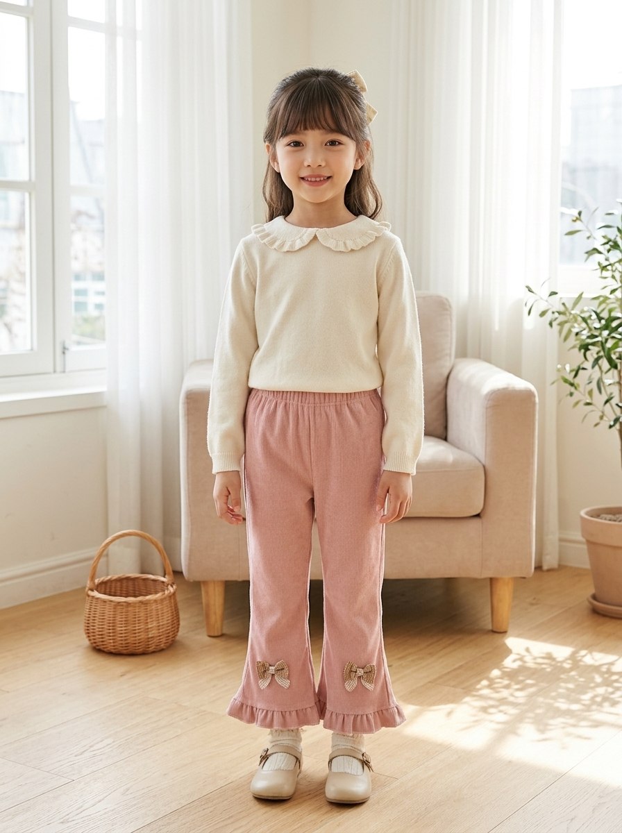 PANTS GIRLS PEBBLE POPPY - Foto 4