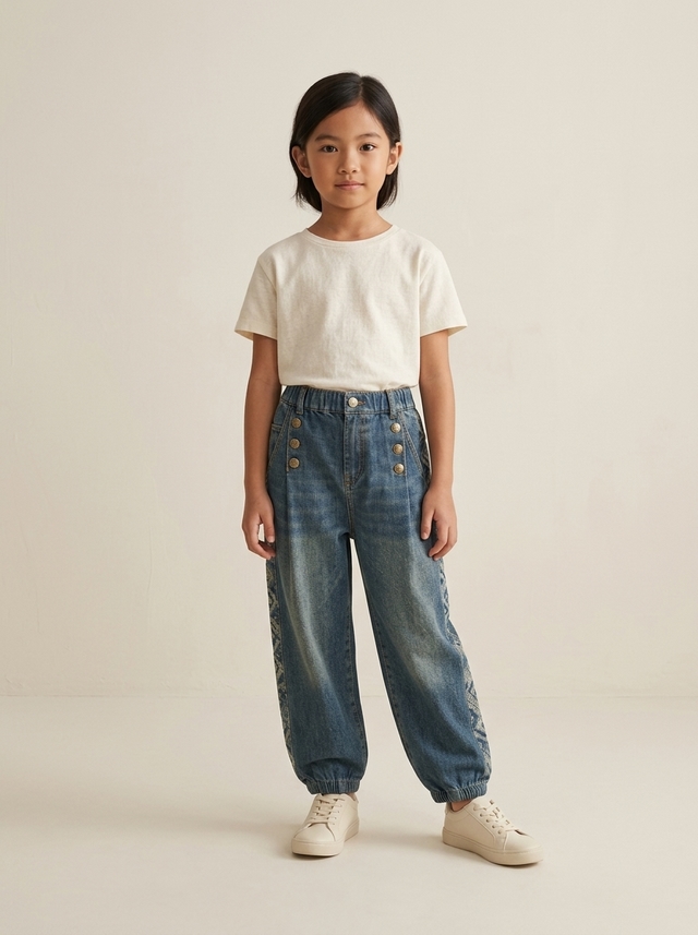 Pants Girls Pretty Flare Jeans โ tampilan lain