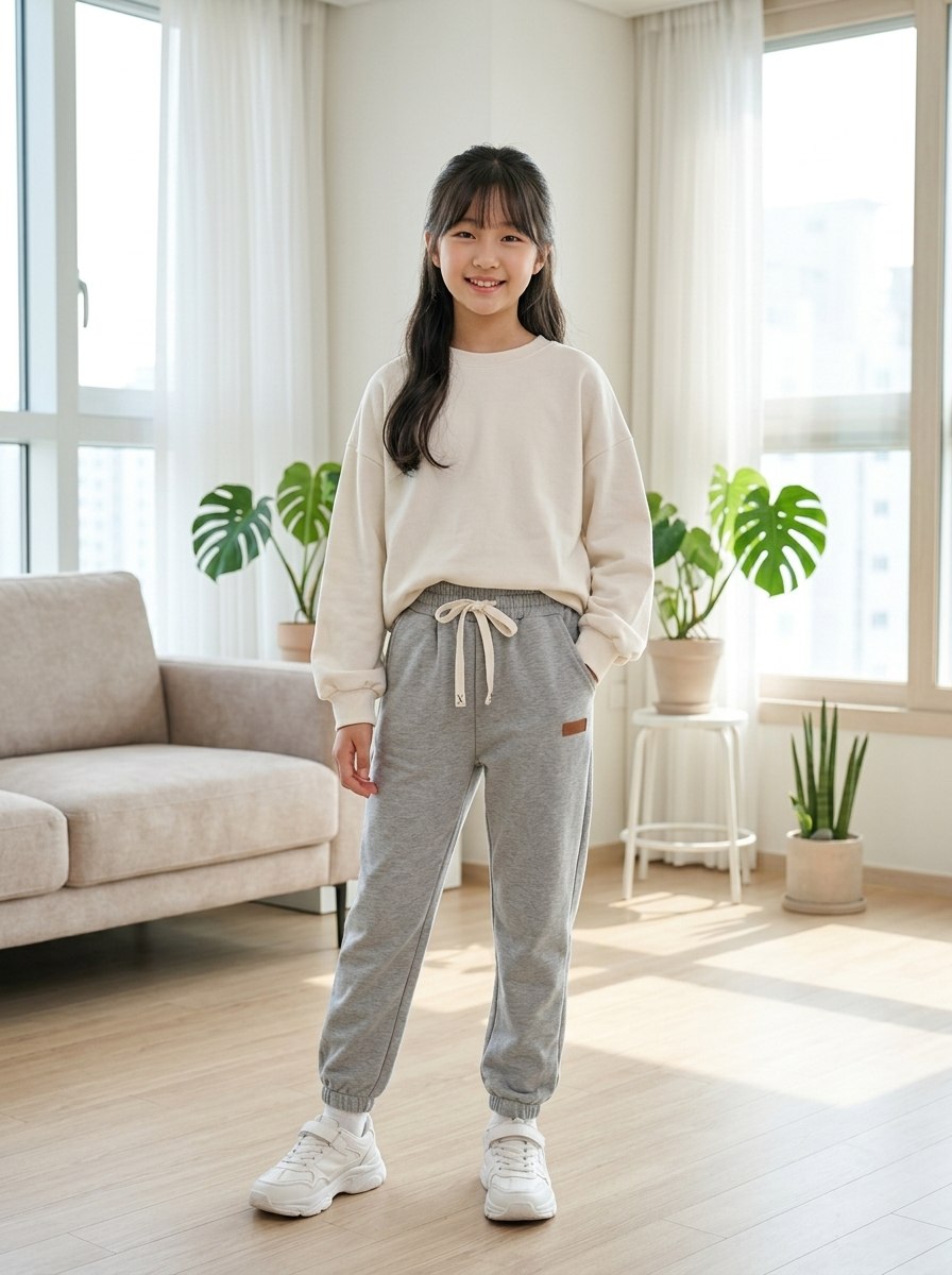 PANTS KIDS COTTON FAWN