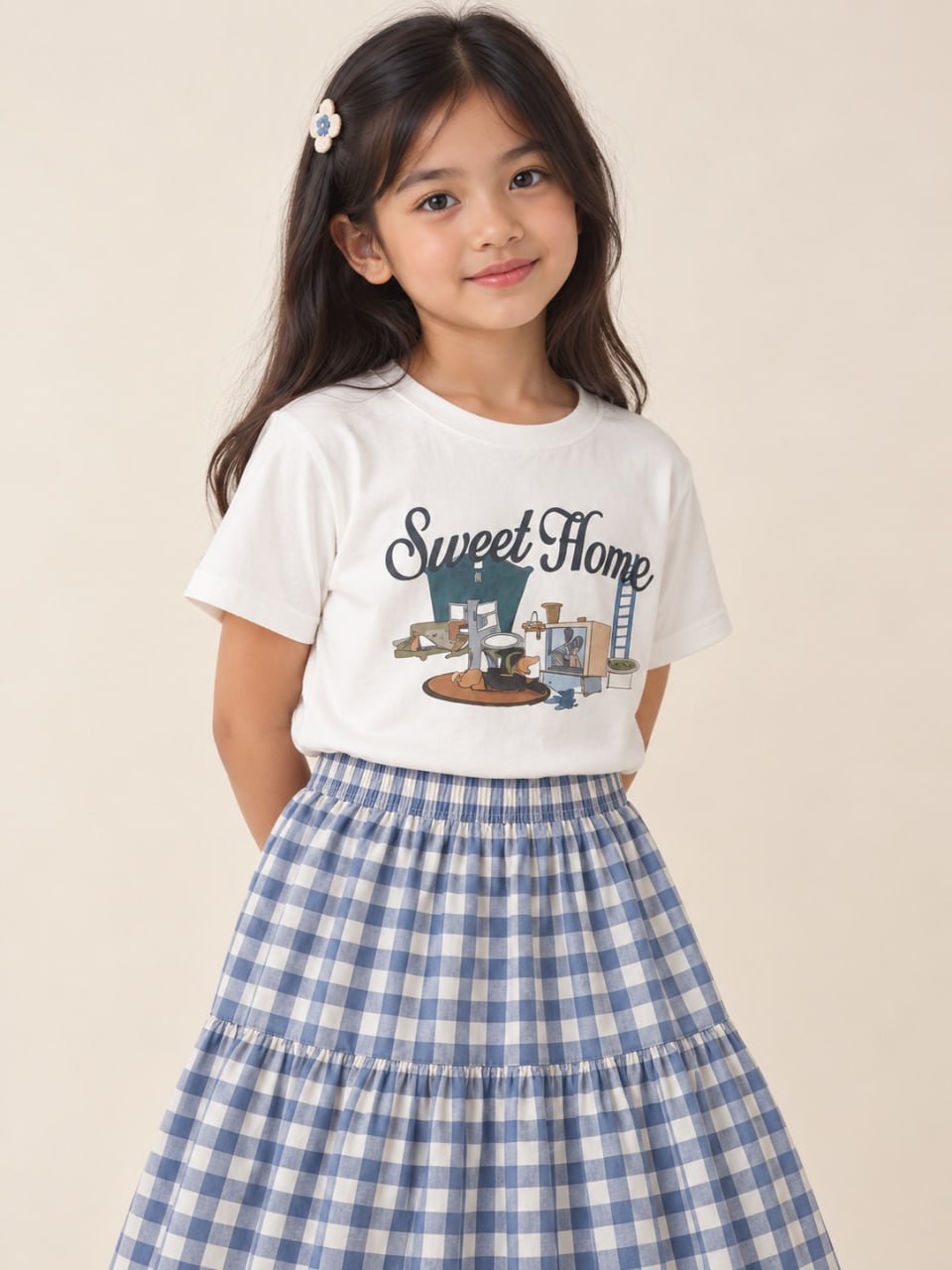 Set Girls Tally Twist Blue