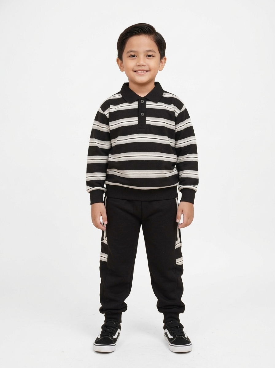 Set Boys Col Stripe Swagger - Foto 1