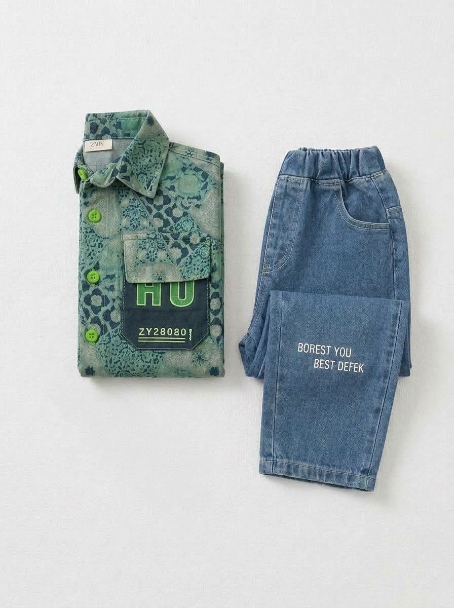 Set Boys Hawaiian Print Casual Style - Foto 13